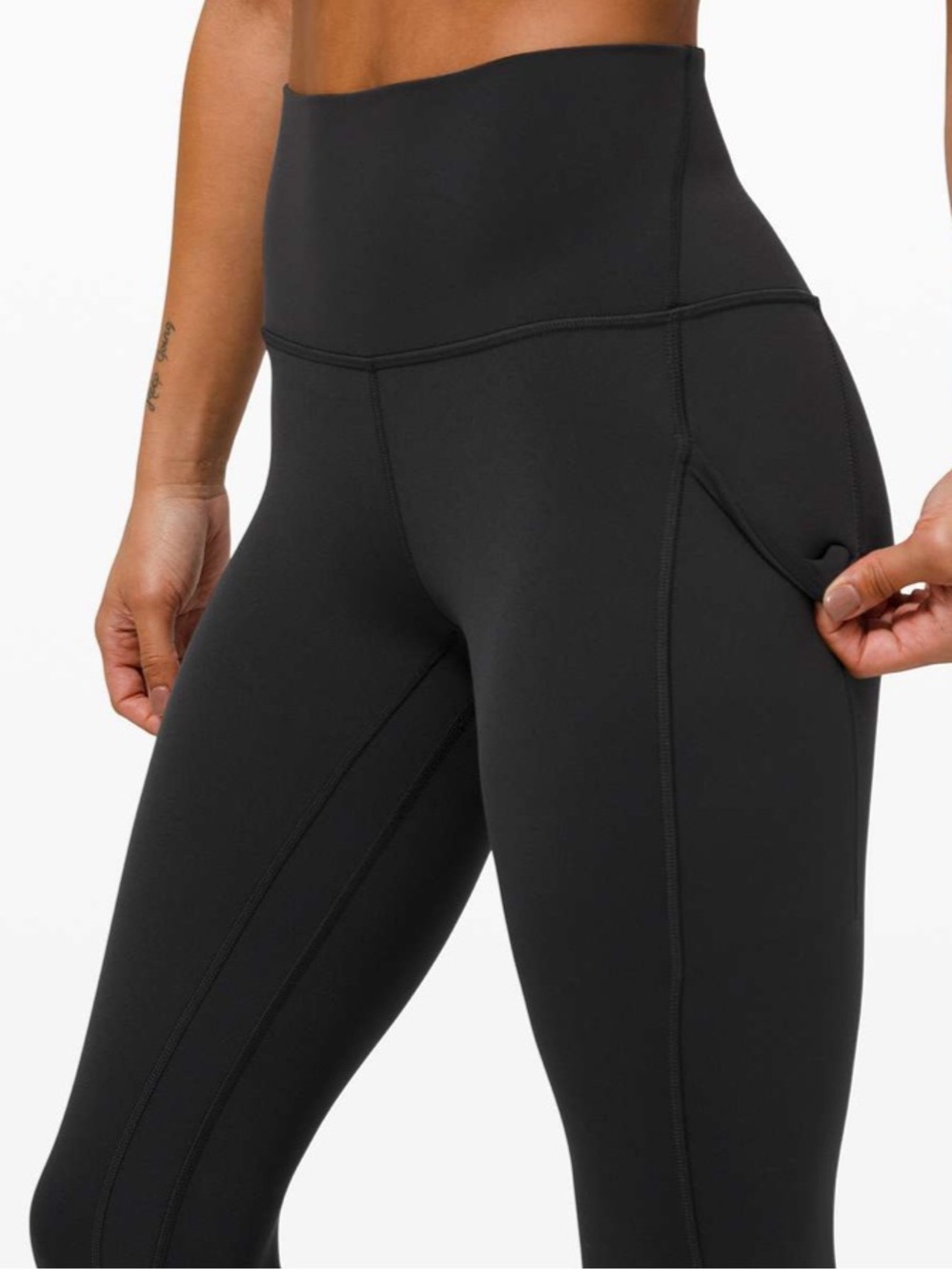 Lululemon Align High-Rise Legging 25" pockets black size 4 Align Tank size 6 GUC - Picture 13 of 16